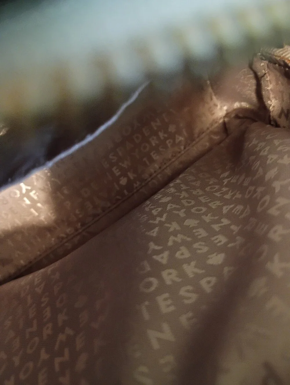 kate spade Cream Studded Satchel with Gold Hardware